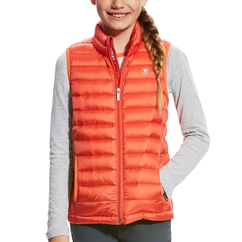 Ariat Girls Ideal Down Gilet - Calypso Coral